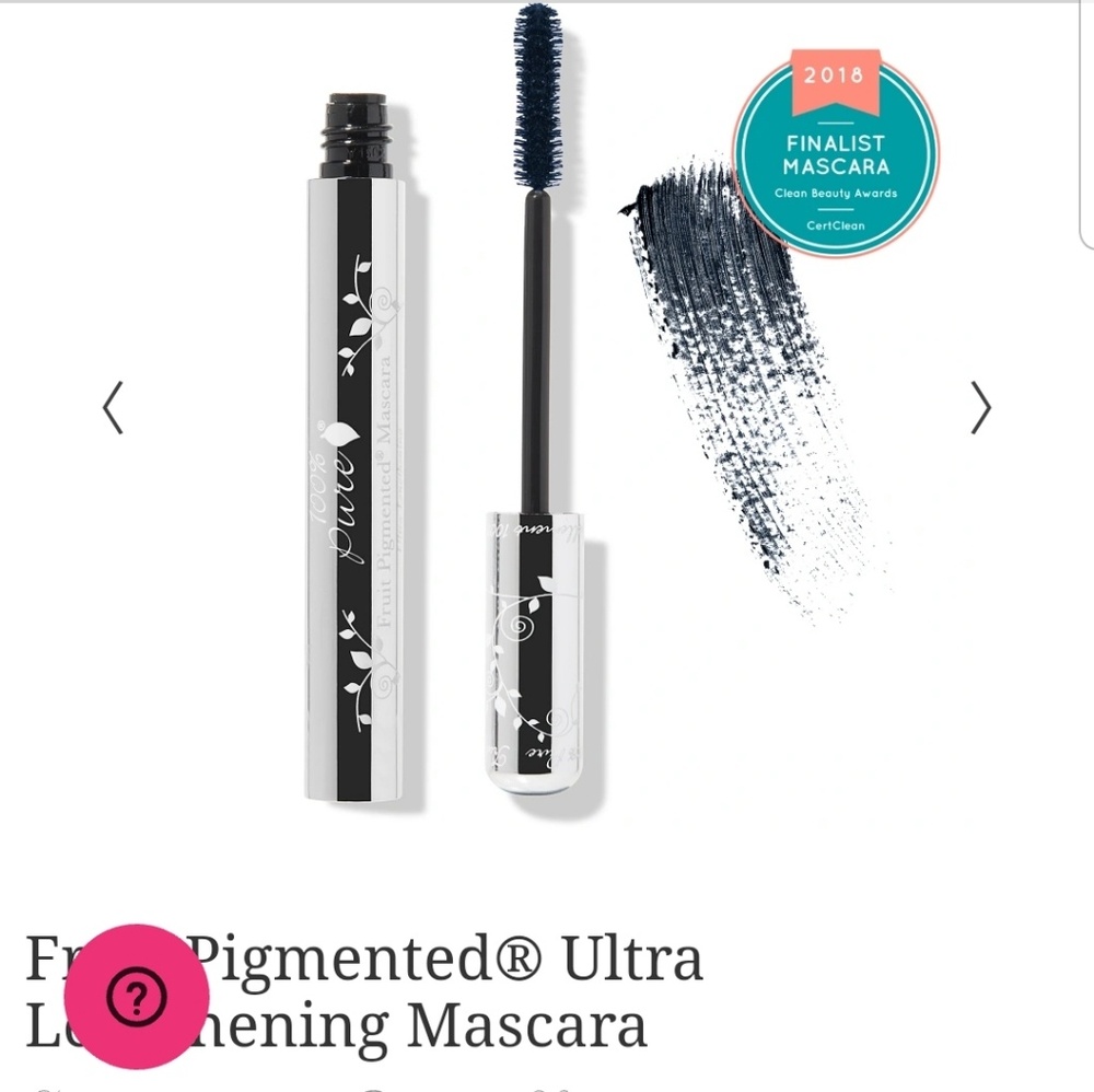 100% pure black tea pigmented mascara